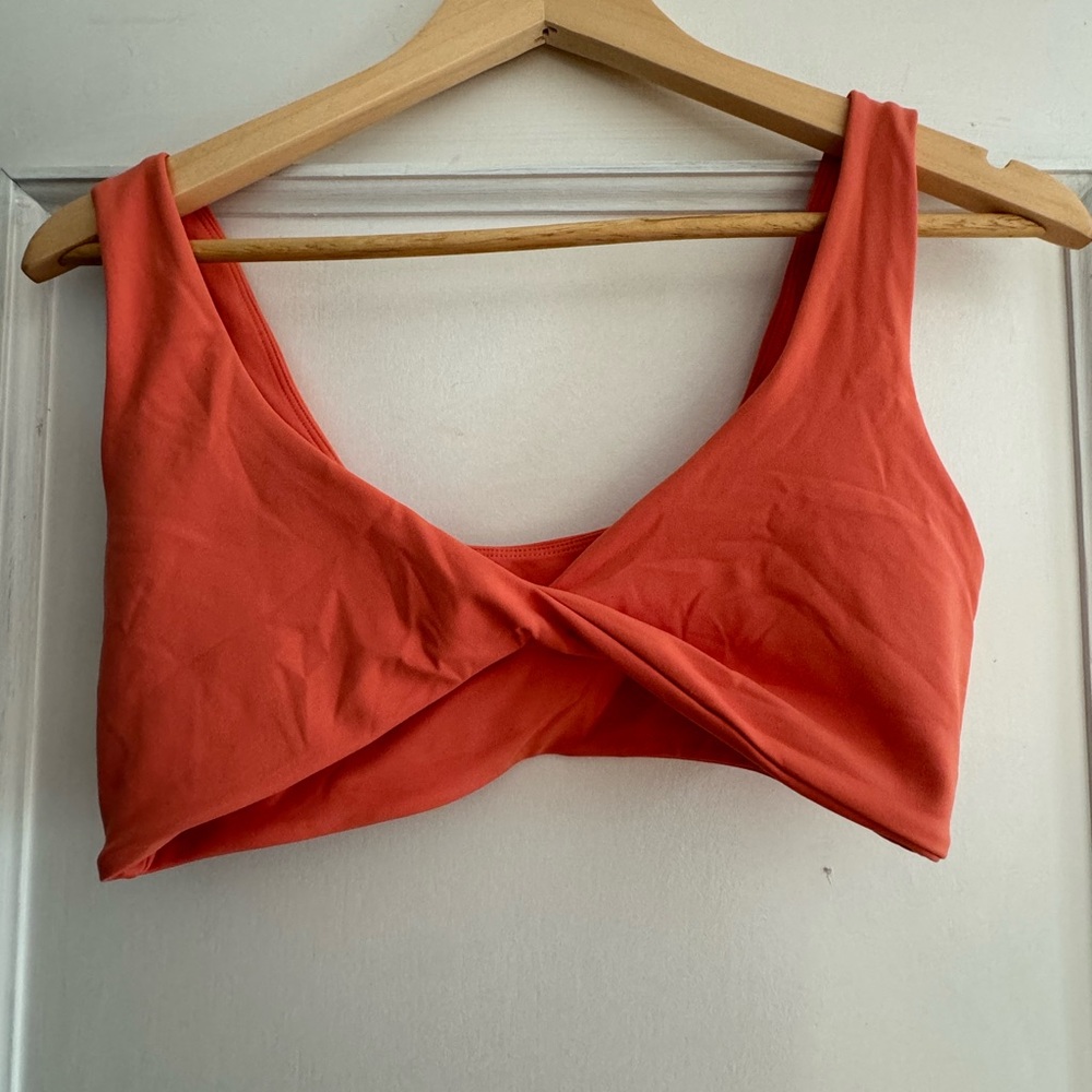 Azur Coral Twist Front Bra